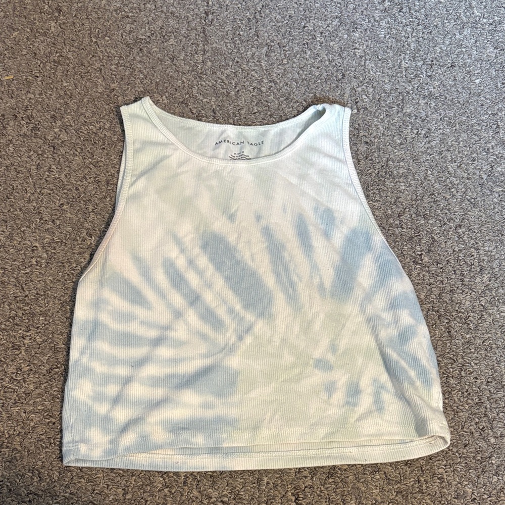 American Eagle Tie-Dye Cropped Tank Top